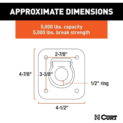 CURT MANUFACTURING - 83600 - Floor & Wall Tie Down pa4