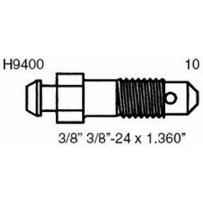 Front Bleeder Screw (Pack of 10) by CARLSON - H9400 pa7