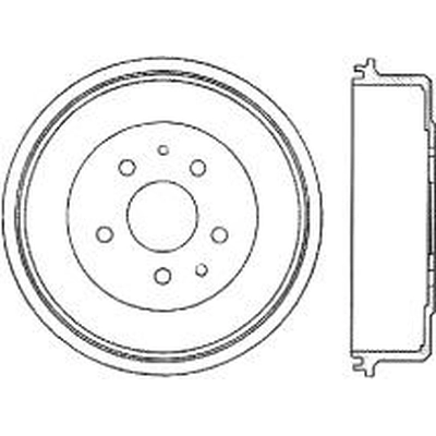 Tambour de frein avant by CENTRIC PARTS - 123.44000 pa2