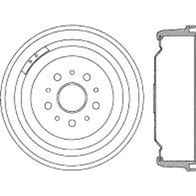 Tambour de frein avant by CENTRIC PARTS - 123.61003 pa2