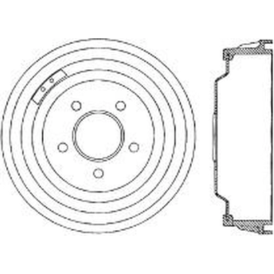 Tambour de frein avant by CENTRIC PARTS - 123.61004 pa2