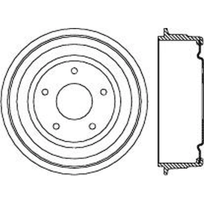 Front Brake Drum by CENTRIC PARTS - 123.62004 pa2