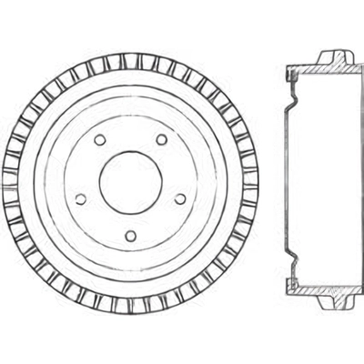 Front Brake Drum by CENTRIC PARTS - 123.62008 pa1