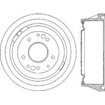 Tambour de frein avant by CENTRIC PARTS - 123.62009 pa2