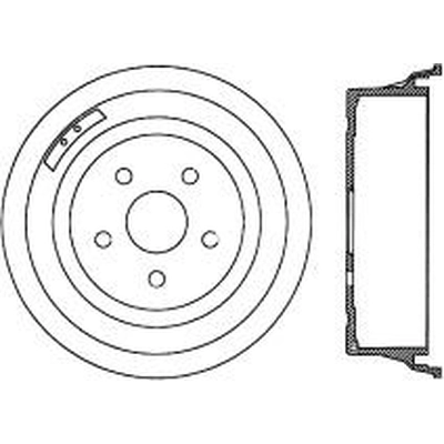 Tambour de frein avant by CENTRIC PARTS - 123.62033 pa2