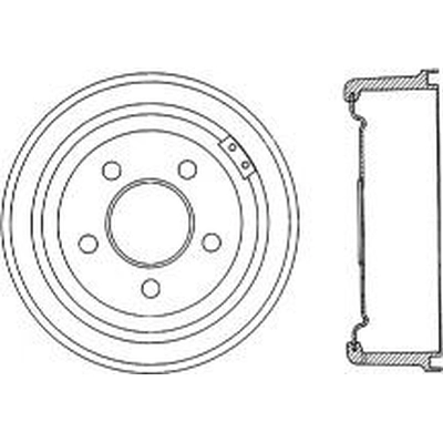 Tambour de frein avant by CENTRIC PARTS - 123.63012 pa1