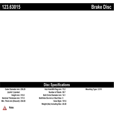 Front Brake Drum by CENTRIC PARTS - 123.63015 pa1