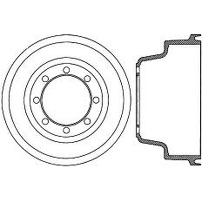 Front Brake Drum by CENTRIC PARTS - 123.65014 pa1