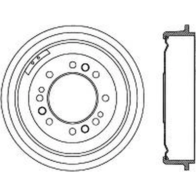 Tambour de frein avant by CENTRIC PARTS - 123.65016 pa1