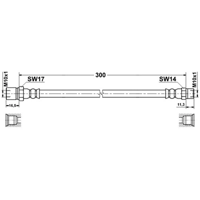 ATE - 331266 - Brake Hose pa1