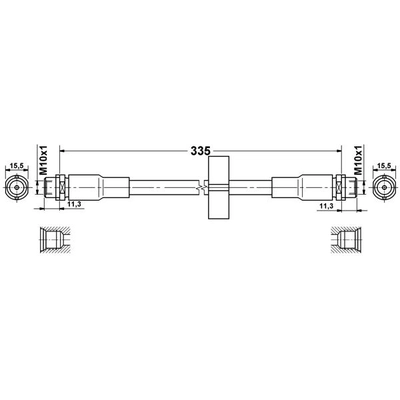 ATE - 331462 - Brake Hose pa1