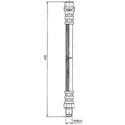 Front Brake Hose by CENTRIC PARTS - 150.35014 pa2