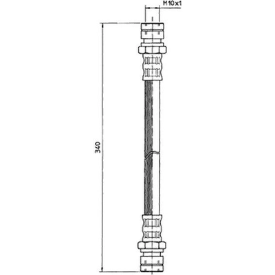 Front Brake Hose by CENTRIC PARTS - 150.37002 pa2