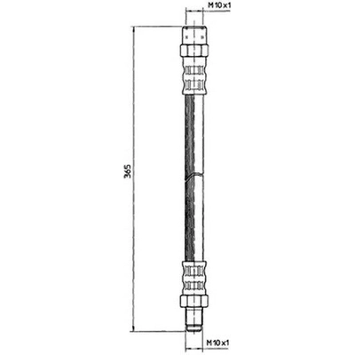 Tuyau de frein avant by CENTRIC PARTS - 150.39005 pa2