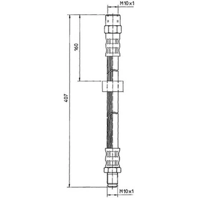 Front Brake Hose by CENTRIC PARTS - 150.39006 pa3