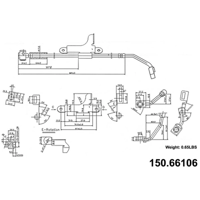 Front Brake Hose by CENTRIC PARTS - 150.66106 pa1