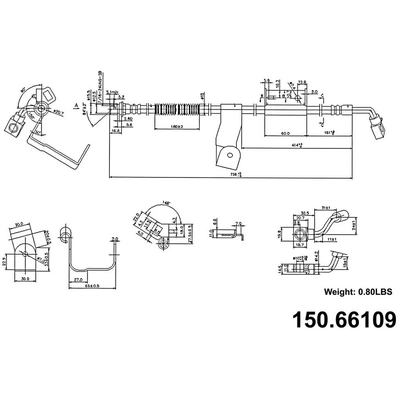 Front Brake Hose by CENTRIC PARTS - 150.66109 pa4