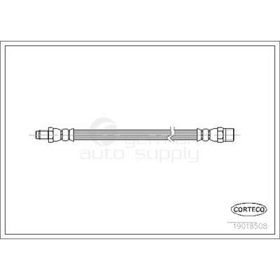 Front Brake Hose by CORTECO - 19018508 pa2