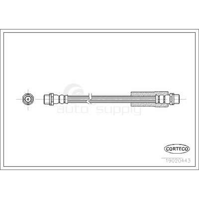 Front Brake Hose by CORTECO - 19020443 pa2