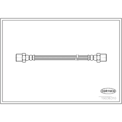 Front Brake Hose by CORTECO - 19036310 pa2