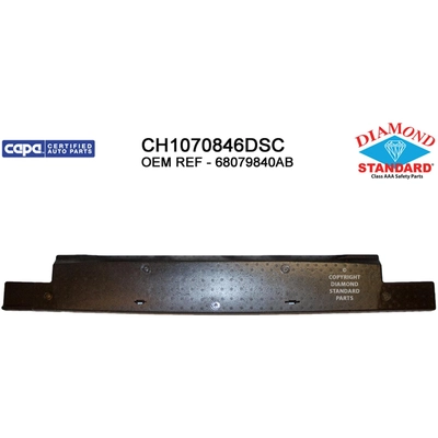 Front Bumper Energy Absorber - CH1070846DSC pa1