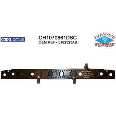 Front Bumper Energy Absorber - CH1070861DSC pa1