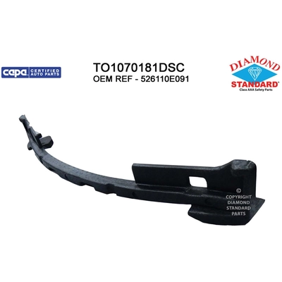 Front Bumper Energy Absorber - TO1070181DSC pa1