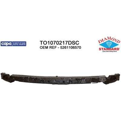 Front Bumper Energy Absorber - TO1070217DSC pa1