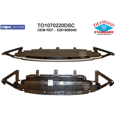 Front Bumper Energy Absorber - TO1070220DSC pa1