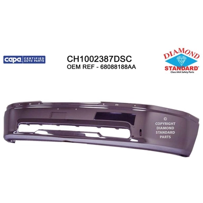 Front Bumper Face Bar - CH1002387DSC pa1