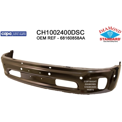 Front Bumper Face Bar - CH1002400DSC pa1