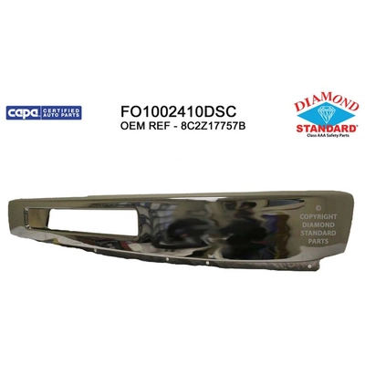 Front Bumper Face Bar - FO1002410DSC pa1