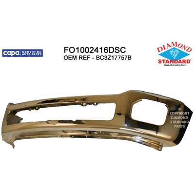 Front Bumper Face Bar - FO1002416DSC pa1