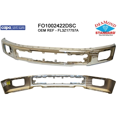 Front Bumper Face Bar - FO1002422DSC pa1