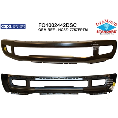 Front Bumper Face Bar - FO1002442DSC pa1