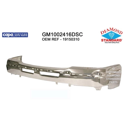 Front Bumper Face Bar - GM1002416DSC pa1