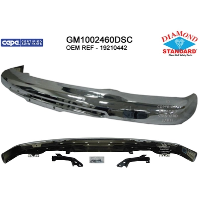 Front Bumper Face Bar - GM1002460DSC pa1