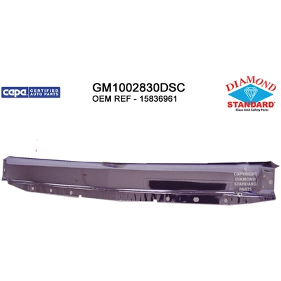 Front Bumper Face Bar - GM1002830DSC pa1