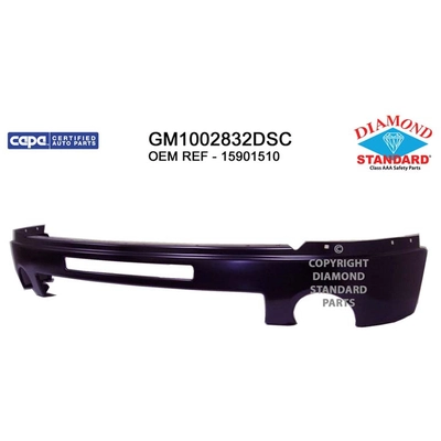 Front Bumper Face Bar - GM1002832DSC pa1