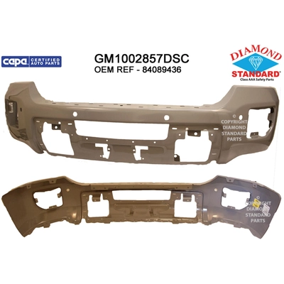 Front Bumper Face Bar - GM1002857DSC pa1