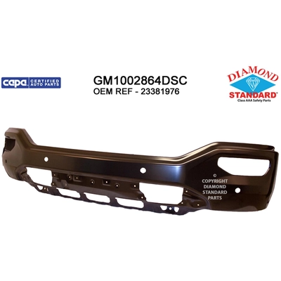 Front Bumper Face Bar - GM1002864DSC pa1