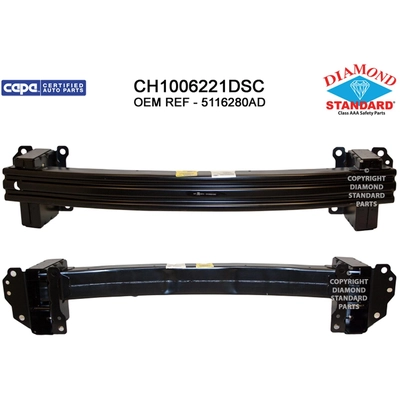 Front Bumper Reinforcement - CH1006221DSC pa1