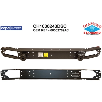 Front Bumper Reinforcement - CH1006243DSC pa1