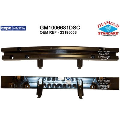 Front Bumper Reinforcement - GM1006681DSC pa1