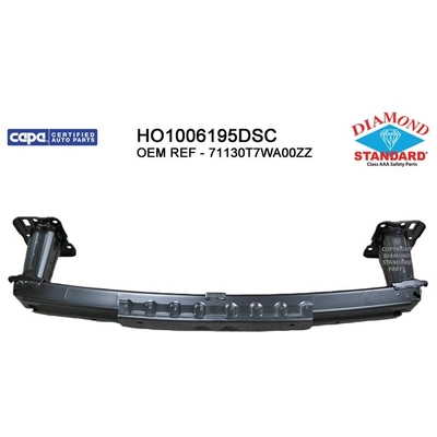 Front Bumper Reinforcement - HO1006195DSC pa1