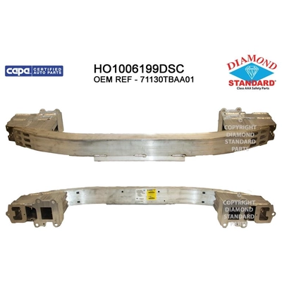 Front Bumper Reinforcement - HO1006199DSC pa1