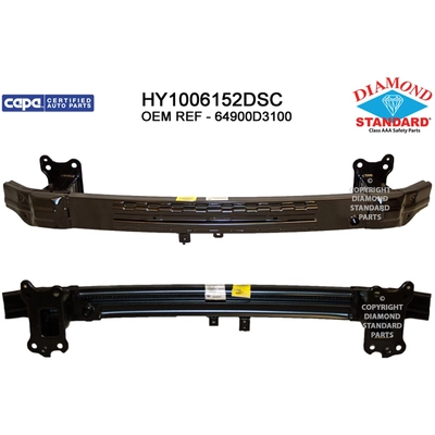 Front Bumper Reinforcement - HY1006152DSC pa1