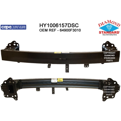 Front Bumper Reinforcement - HY1006157DSC pa1