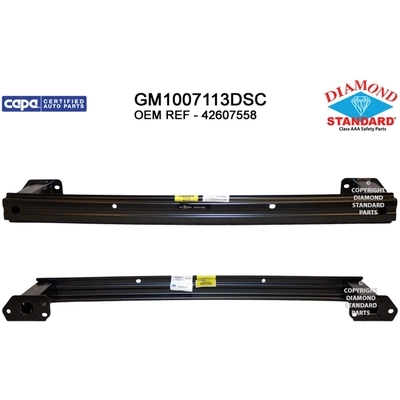 Front Bumper Reinforcement Lower - GM1007113DSC pa1