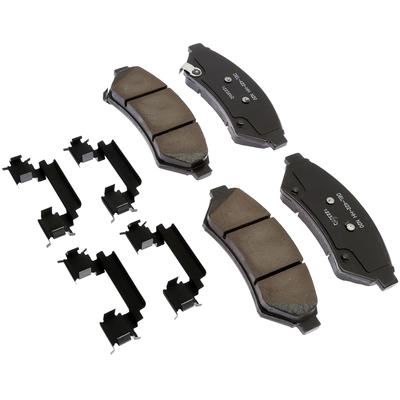 ACDELCO - 17D1075CHF2 - Ceramic Front Disc Brake Pad Kit with Clips pa1